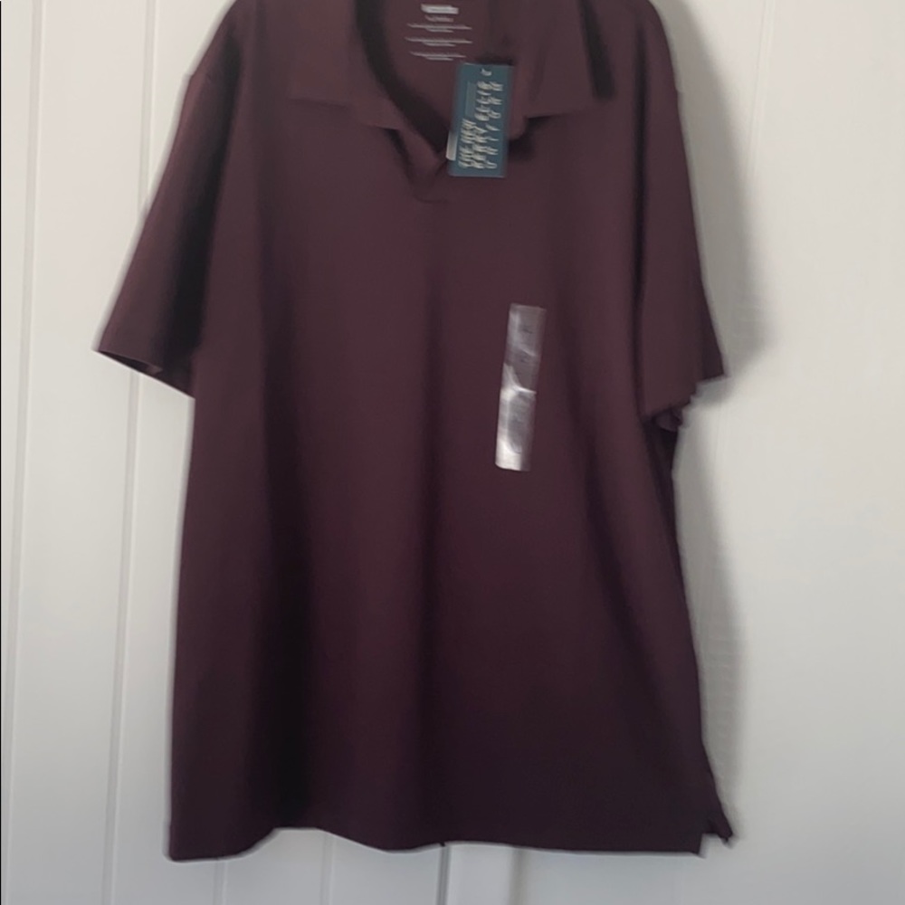 No button knit crew shirt